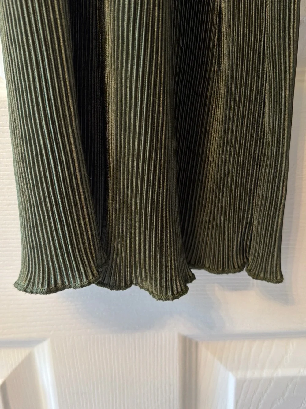 No Boundaries Olive Ribbed Tank & Wide Leg Pant Set